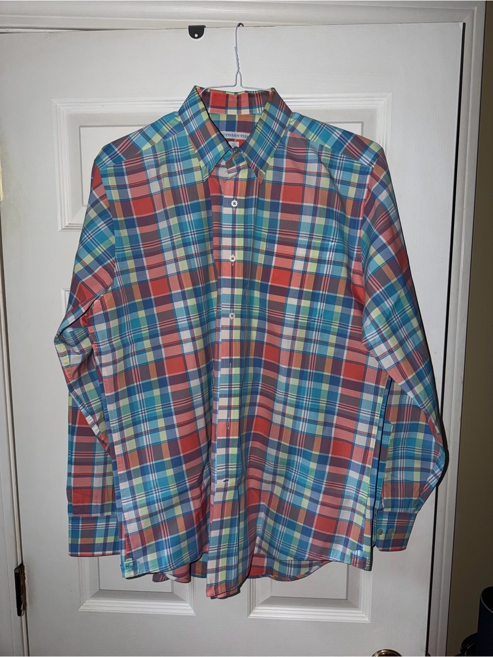 Southern Tide Men's Plaid Button-Down Shirt - Multicolor Large